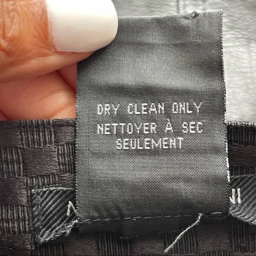 MARIO SERRANI | Black Jacquard Midi Pleated Skirt Sz 4 - Picture 6 of 6